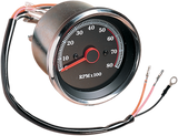 8000 RPM Electronic Tachometer - Stainless Housing Ring - Black Face 1985 - 1994