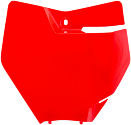 Front Number Plate - Fluorescent Orange 2016 - 2018