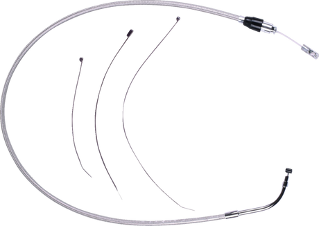 Polished Stainless Quick Connect Upper Clutch Cable - 49-1/4\" 2023 - 2024