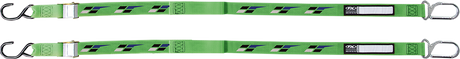 Tie-Downs - Black/Green - Kawasaki