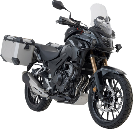 TRAX ADV Aluminum Case System - Silver - Honda CB/CBR/NX 500 \'13-\'24 2013 - 2024