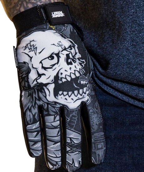 Good N Evil Skulls Gloves - Black - 2XL