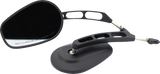 Mirror - Thru-Mount - Side View - Oval - Black