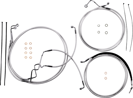 Sterling Chromite II® Designer Handlebar Installation Kit - 8\" - \'17-\'20 FLHR 2017 - 2020