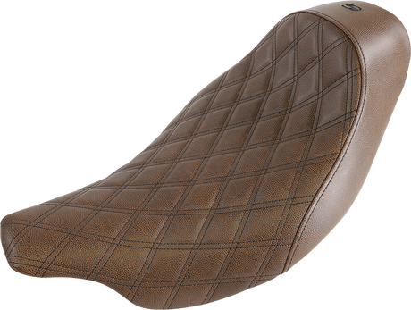 Renegade Solo Seat - Lattice Stitched - Brown - \'08-\'23 FL 2008 - 2023