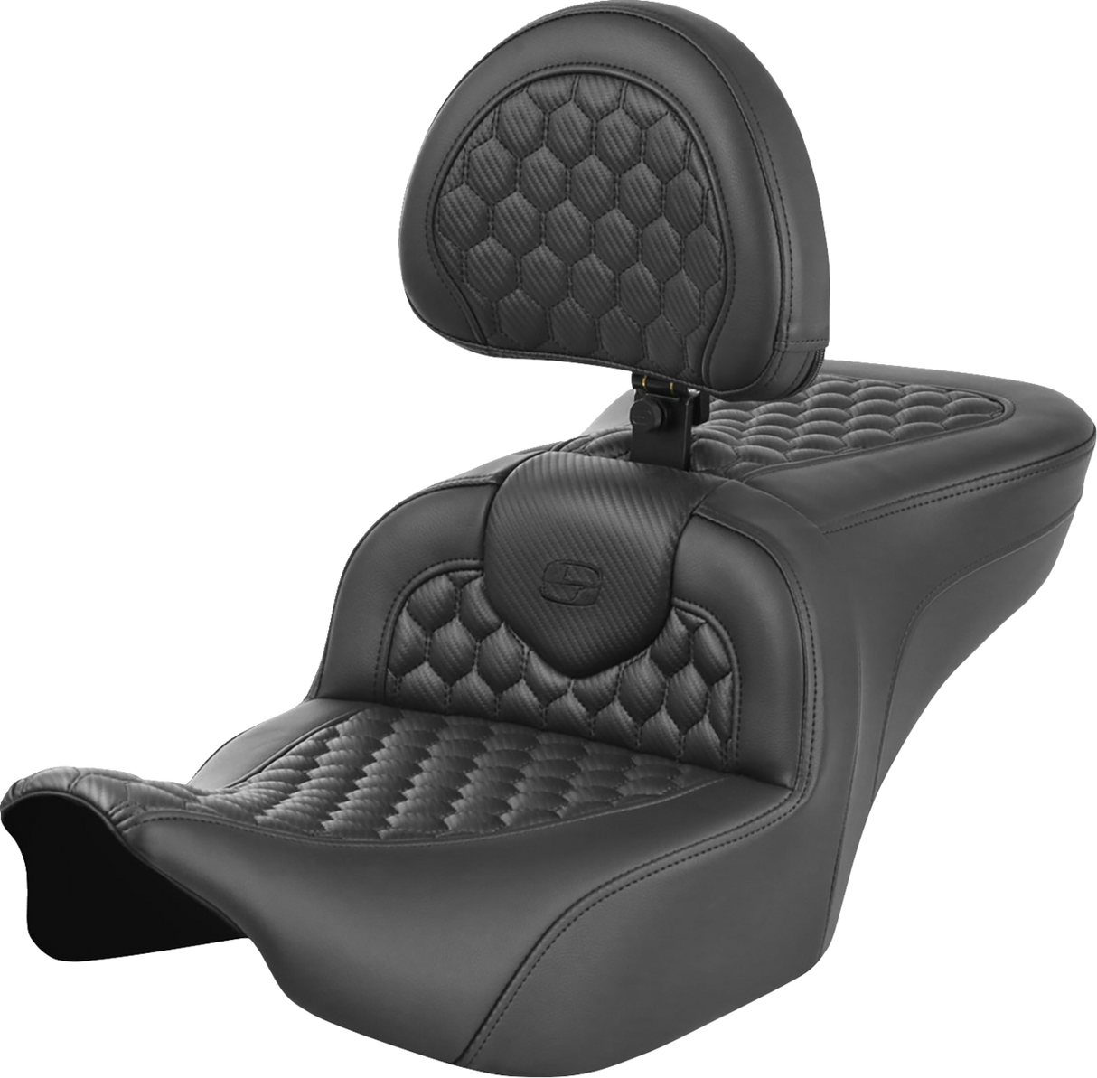 Roadsofa™ Seat - with Backrest - Honeycomb - FLTR/FLHX \'23-\'24 2023 - 2024