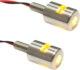 Three-Beam License Plate Bolt Lights - Amber