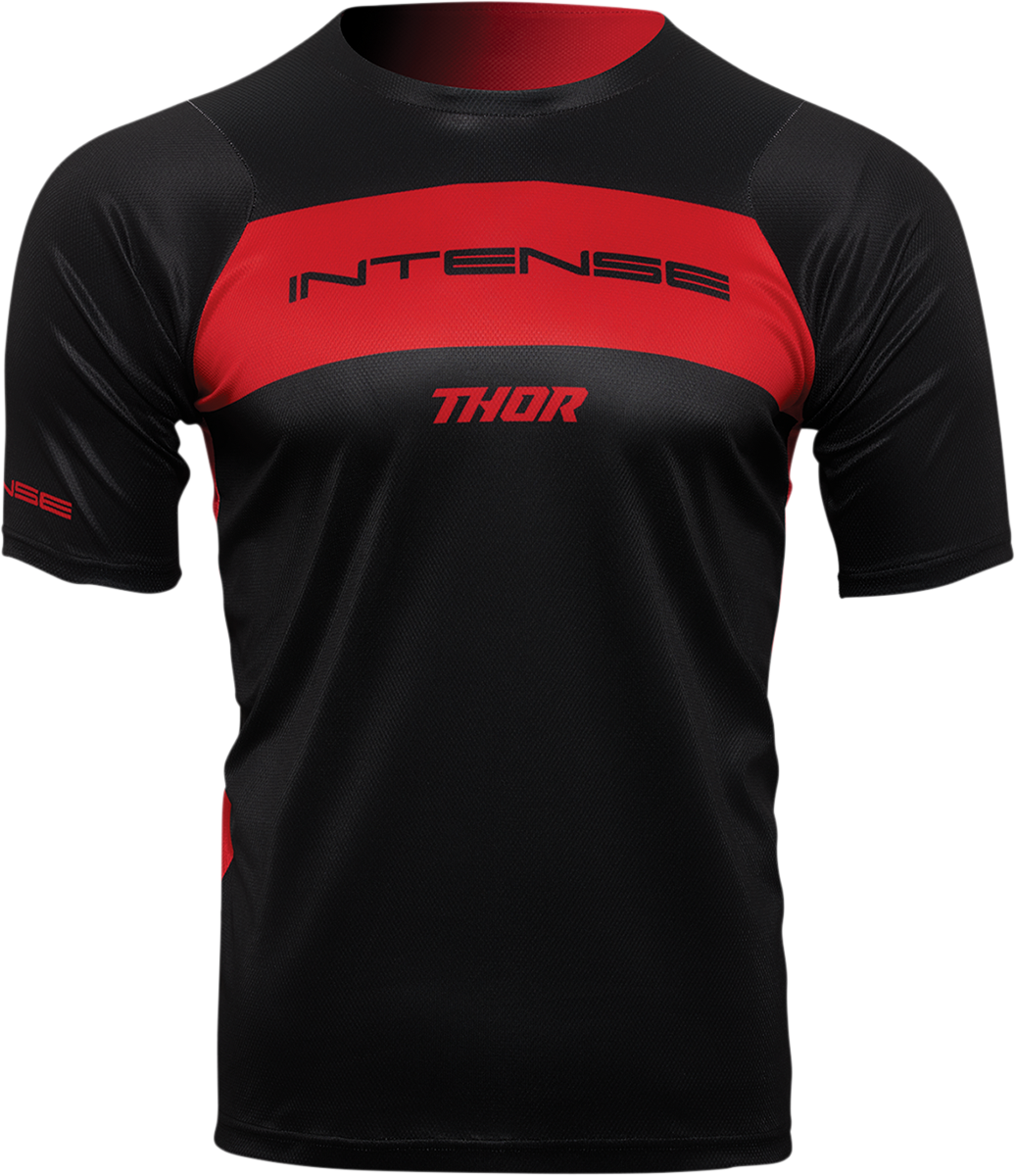 Intense Assist Dart Short-Sleeve Jersey - Black/Red - XL