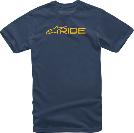 Ride 3.0 T-Shirt - Navy/Gold - XL