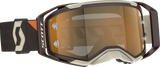 Prospect 2.0 AMP Goggle - Deep Brown/Beige - Gold Chrome Lens