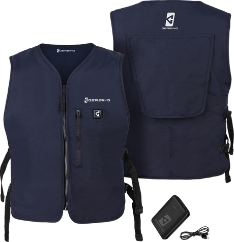 5V Touch Button Circulatory Cooling Vest - Blue