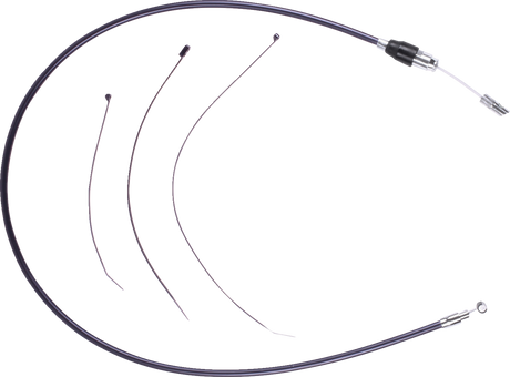 Quick Connect Clutch Cable - Upper - 52\" - Black/Chrome 2023 - 2024