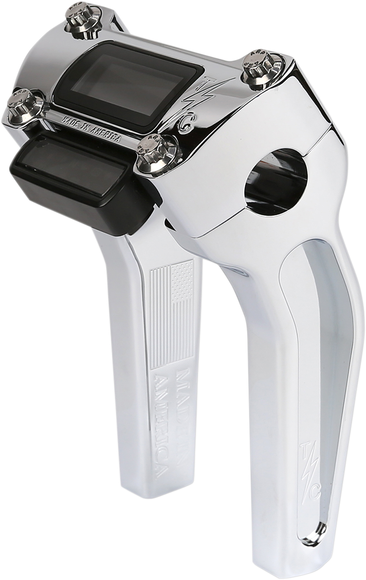 Risers - Pull Back - 6-1/2\" - Gauge Cutout - Chrome 2018 - 2021