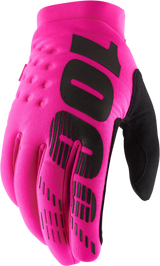 Brisker Gloves - Neon Pink - Large