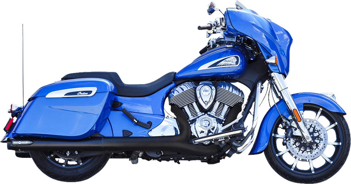 4\" Broadhead Slip-On Mufflers - Slash Cut - Black 2014 - 2022