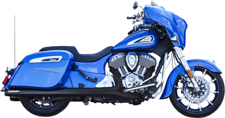 4\" Broadhead Slip-On Mufflers - Slash Cut - Black 2014 - 2022