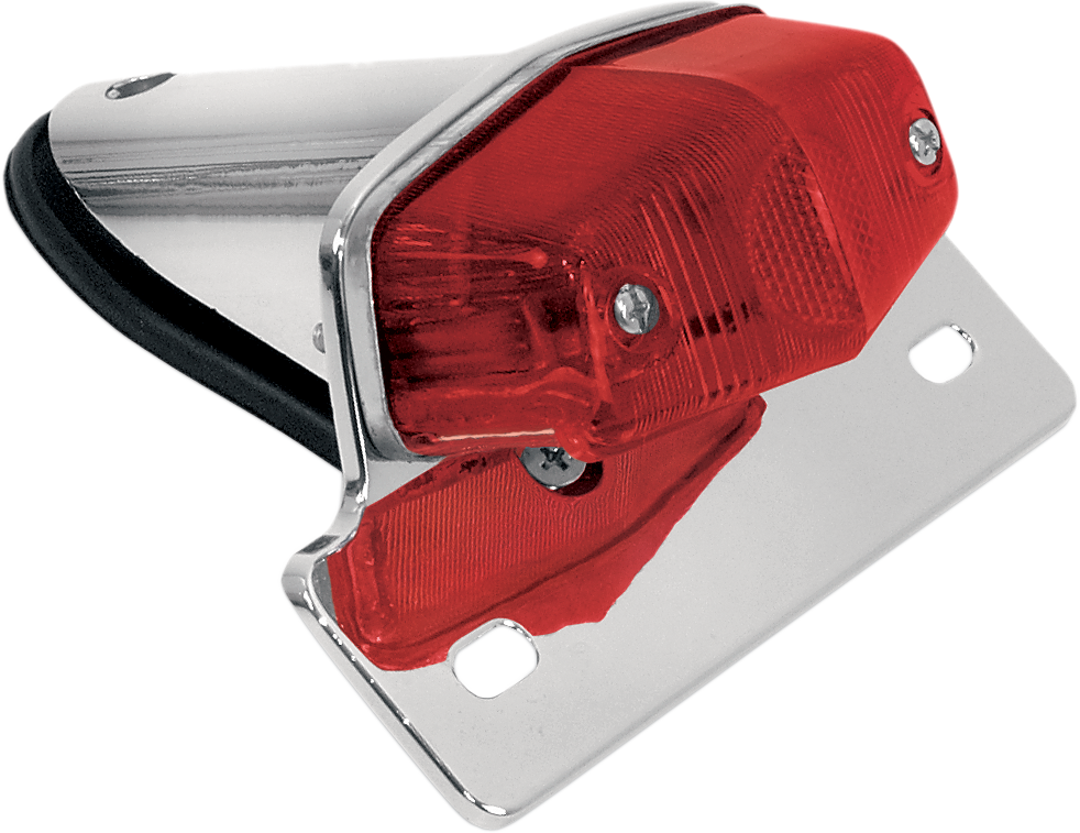Taillight - Chrome Bracket - Red Lens