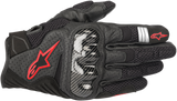 SMX-1 Air V2 Gloves - Black/Fluo Red - Medium