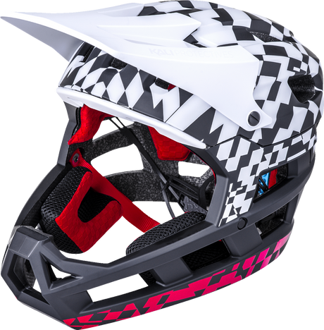 DH Invader Helmet - LTD Glitch - Matte Black/White/Red - XS-M