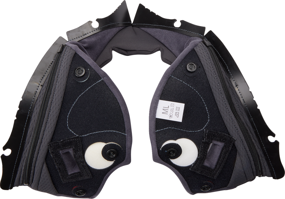 Pista GP RR Cheek Pads - Gray/Cyan - XL