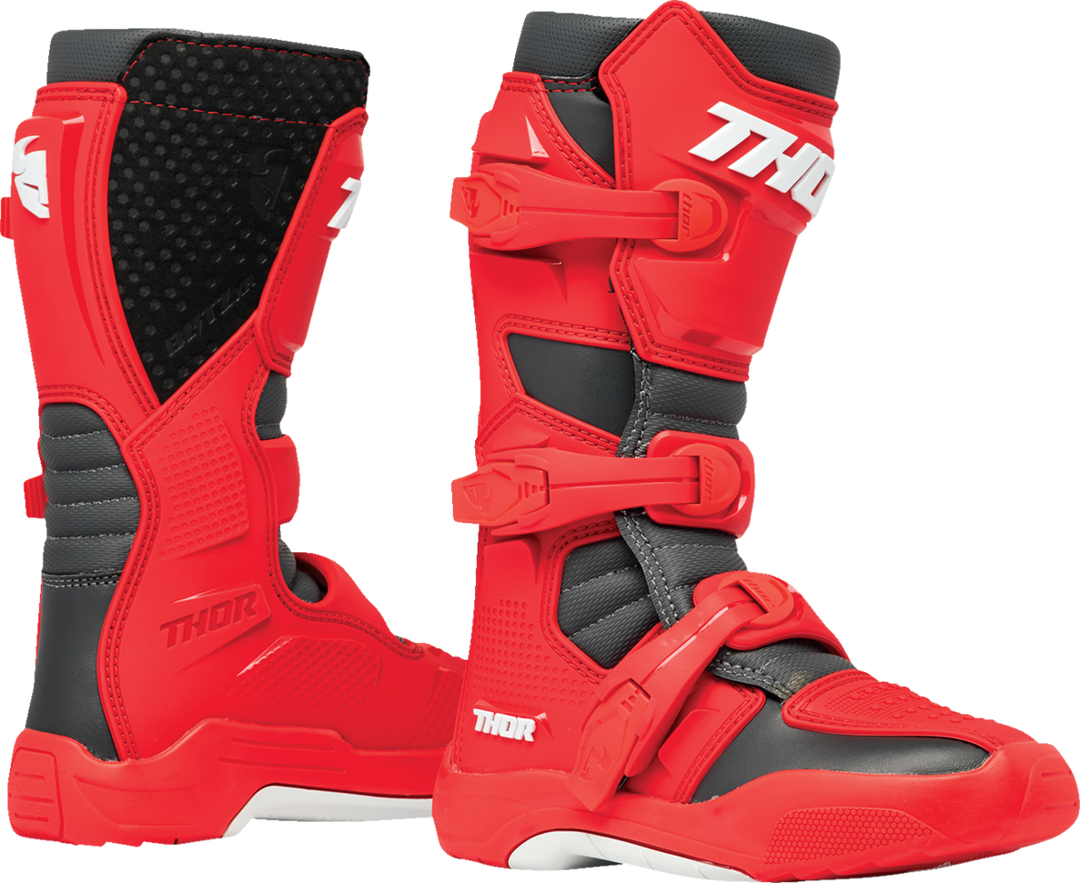Youth Blitz XR Boots - Red/Charcoal - Size 1