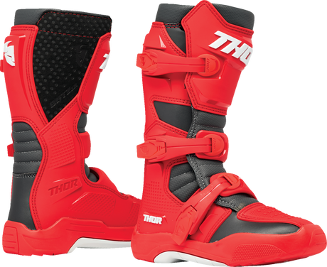 Youth Blitz XR Boots - Red/Charcoal - Size 5