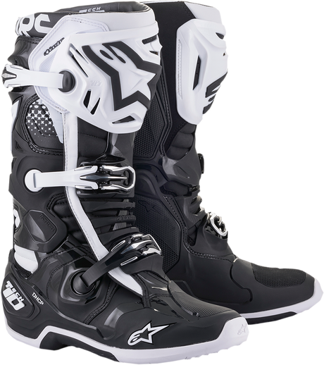 Tech 10 Boots - Black/White - US 13