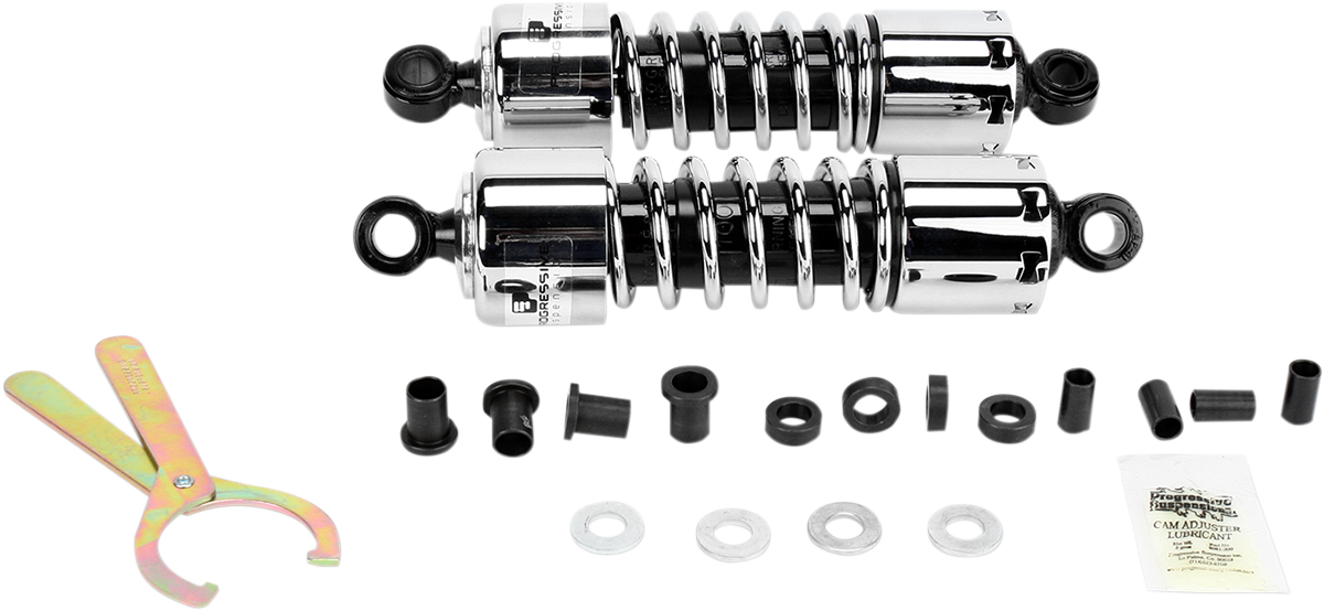 412 Series Shock - 11\" - Standard - Chrome - H-D 1988 - 2003