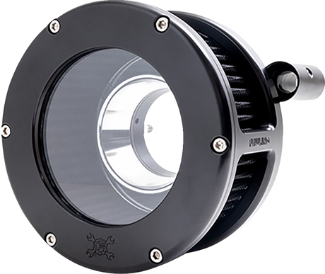 BA Air Cleaner Kit - Black/Clear with Black Filter - \'93-\'99 Evolution Big Twin 1993 - 1999