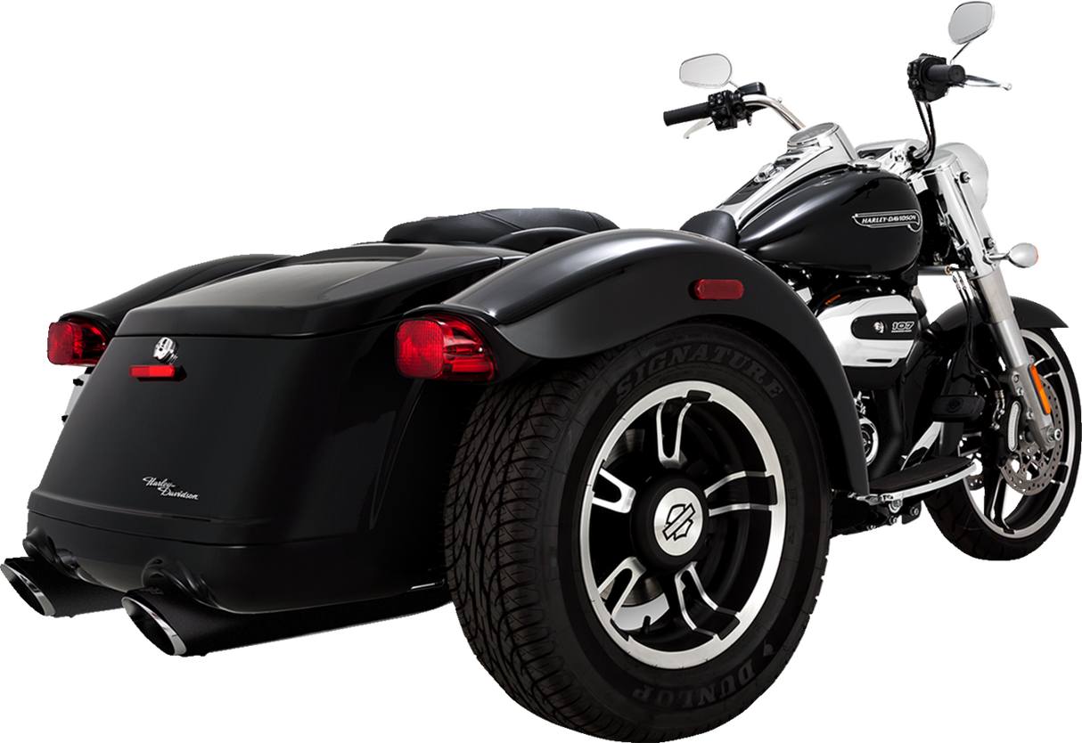 Twin Slash Slip-On Mufflers - Black 2017 - 2025