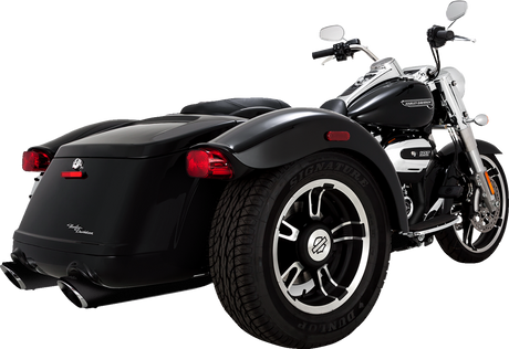 Twin Slash Slip-On Mufflers - Black 2017 - 2025