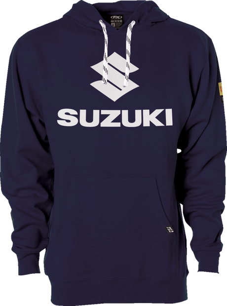 Suzuki Vertical Pullover Hoodie - Navy - XL