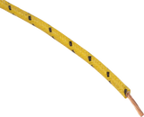 25\' Cloth-Braided Wire Spool - 16 Gauge - Yellow/Black