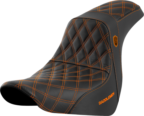Pro Series SDC Performance Seat - without Backrest - Orange Stitch - FL/FX \'18-\'20 2018 - 2020