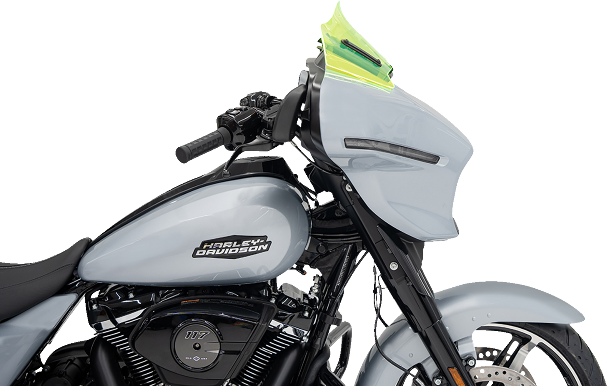 Kolor Flare™ Windshield - 8\" - Green Ice - FLHX 2023 - 2025