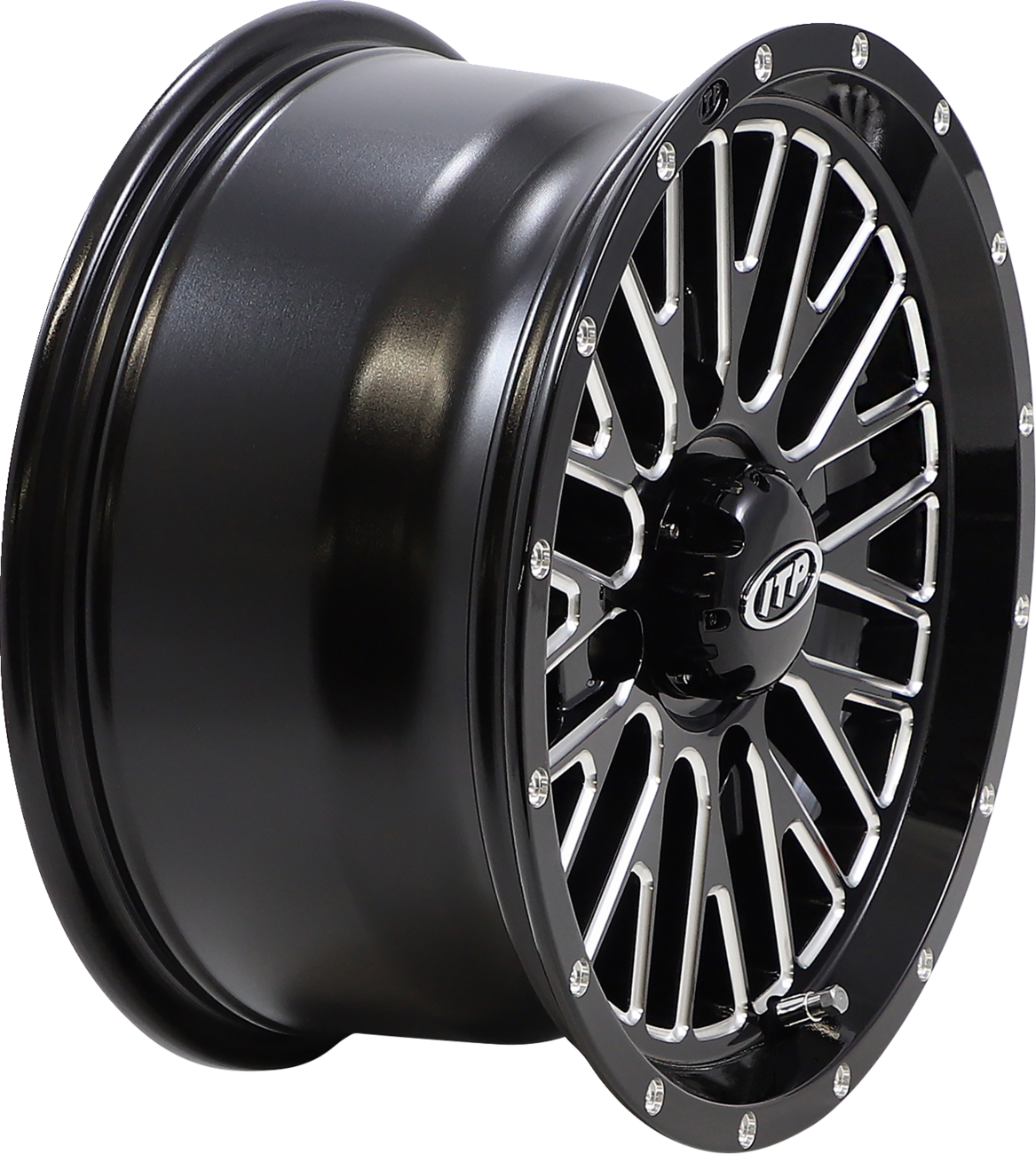 Wheel - Momentum - Front/Rear - Black/Milled - 14x7 - 4/137 - 5+2 (+30 mm) 2003 - 2023