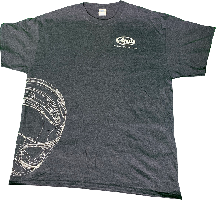 Arai Helmet T-Shirt - Dark Heather Gray - Large