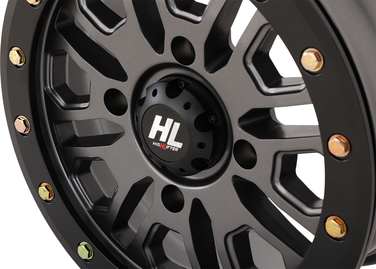 Wheel - HL23 Beadlock - Front/Rear - Gun Metal Gray - 15x7 - 4/156 - 5+2 (+38 mm) 1996 - 2024