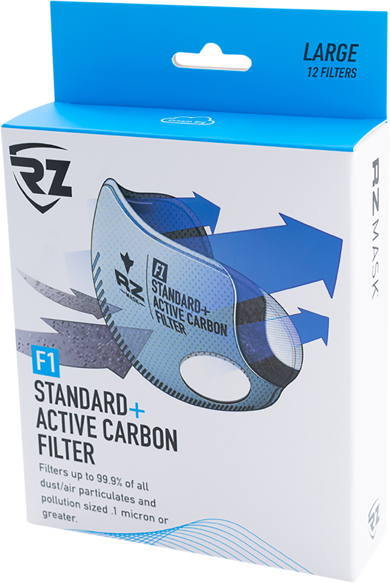 F1 Mask Filter - Carbon - 12PK - XL