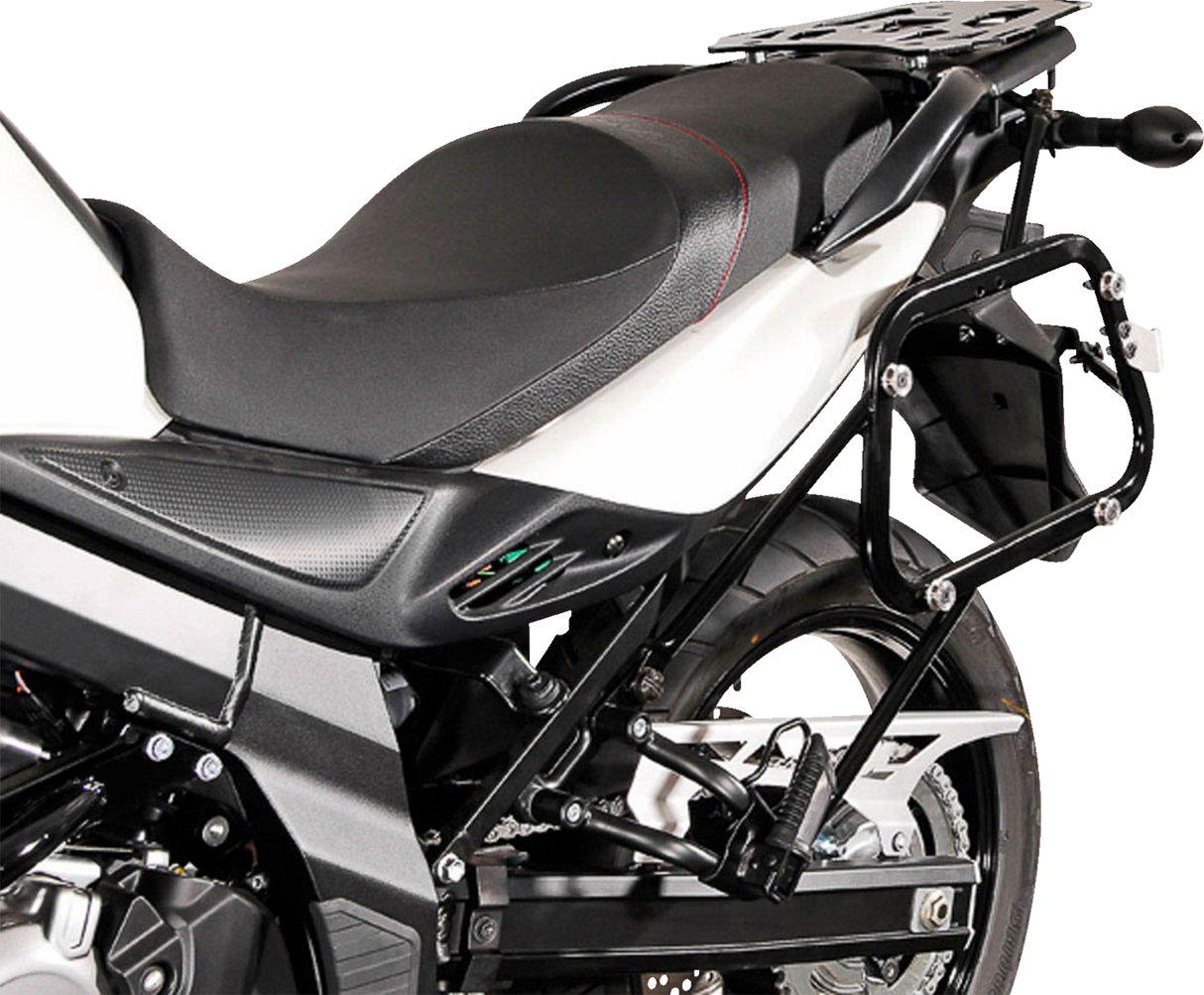 TRAX ADV Aluminum Case System - Black - Suzuki V-Strom 650 \'11-\'16 2011 - 2016