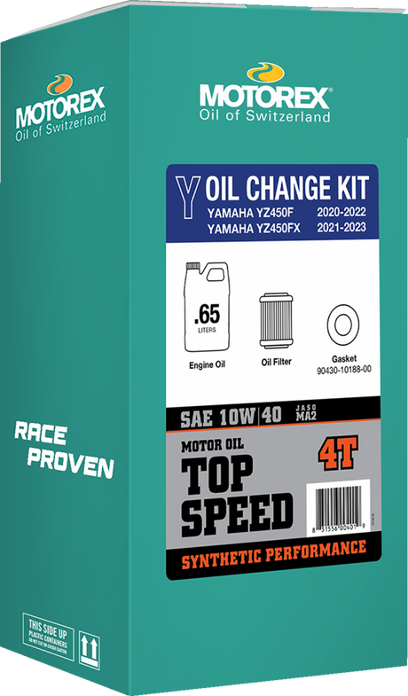 Oil Change Kit - Yamaha YZ 450 - 10W-40 2020 - 2023