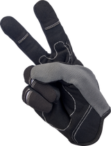 Moto Gloves - Gray/Black - Medium