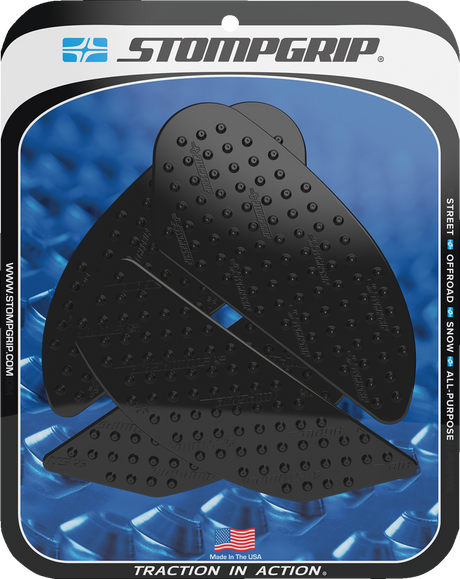 Traction Pad Tank Grips - Volcano - Black - Ninja H2 SX/SE 2018 - 2025