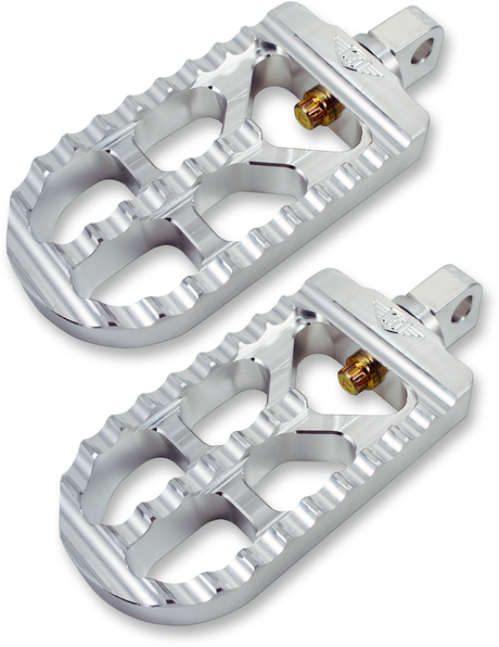Adjustable Serrated Long Footpegs - Aluminum