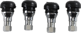 Valve Stem - Push-In - Chrome/Black