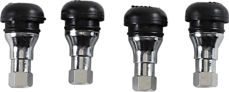 Valve Stem - Push-In - Chrome/Black