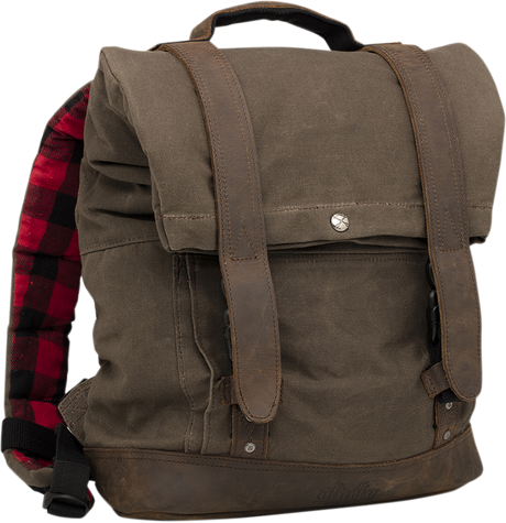 Roll Top Backpack - Dark Oak