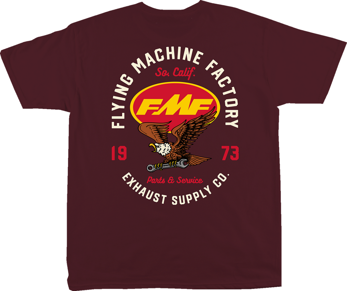Exhaust Supply T-Shirt - Maroon - Large