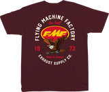 Exhaust Supply T-Shirt - Maroon - Large