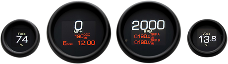 MLX 4-Gauge Instrument Kit - Black Bezel 2004 - 2013